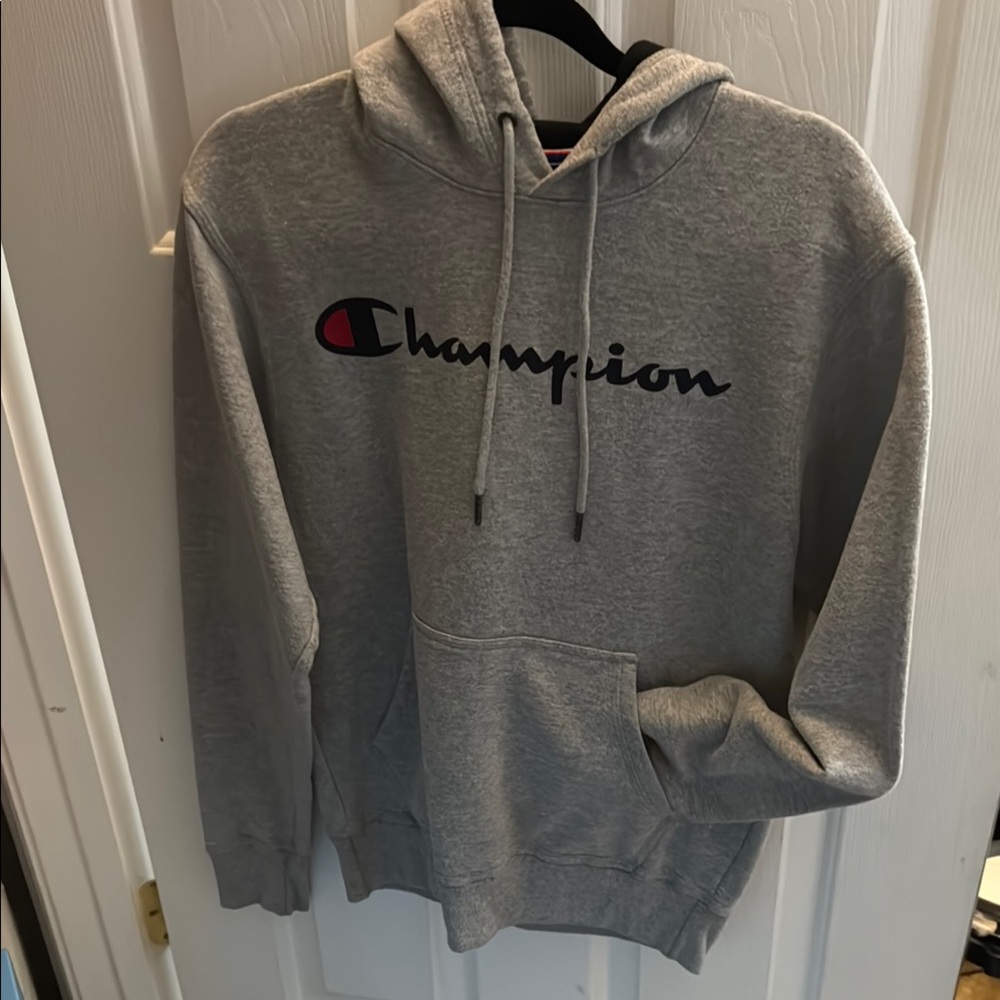 Champion Heather Gray Pullover Hoodie